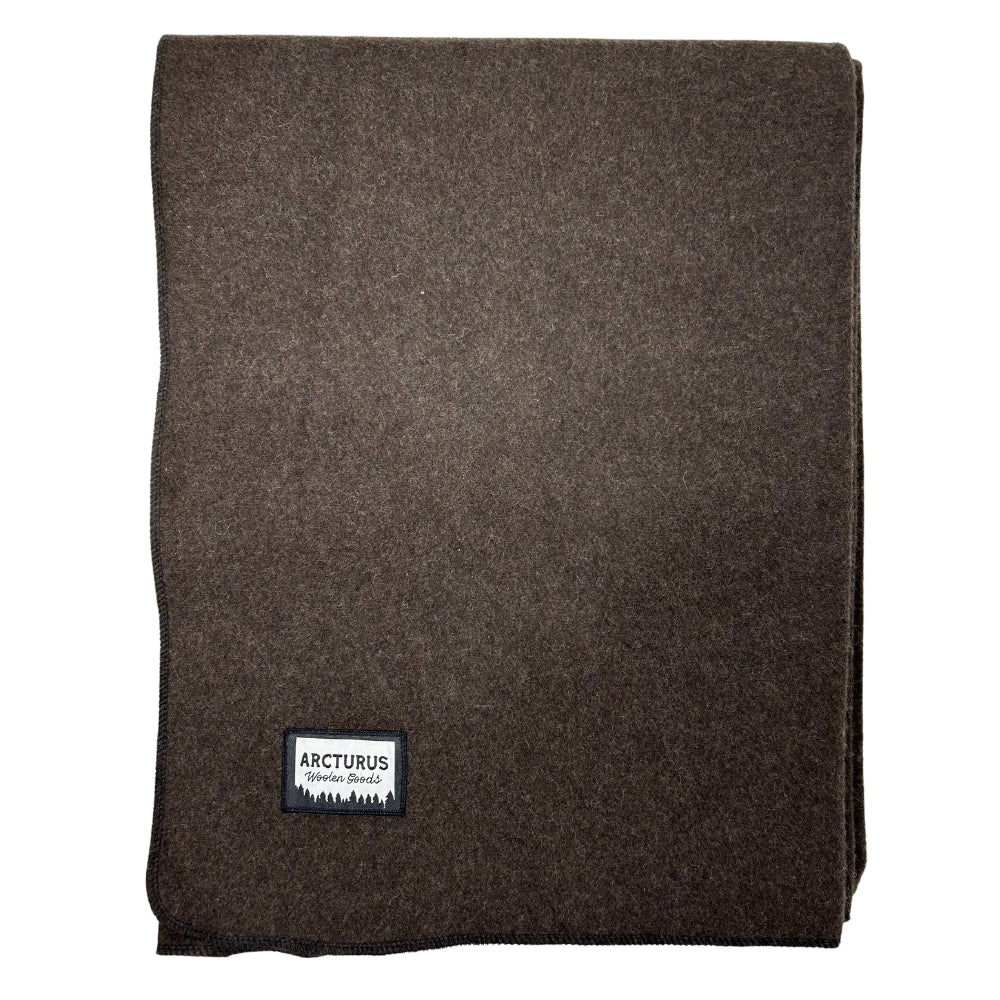 Arcturus Military Wool Blanket Chocolate 4.5 lbs (64" x 88