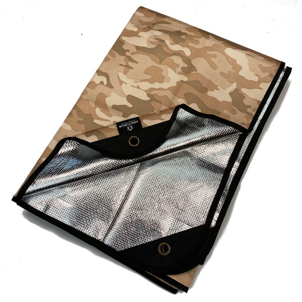 blanket tarp Arcturus Outdoor Survival Blanket 60" x 82" Coyote Brown