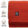 Arcturus Military Wool Blanket - Rust | 4.5 lbs (64" x 88")