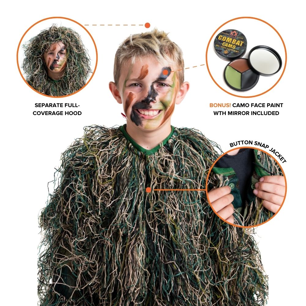 Arcturus Ultralight Woodland Ghillie Suit Kids Ghillie Suit Warehouse