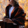 Arcturus Backwoods Wool Blanket - Orange Buffalo Plaid
