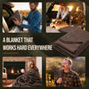 Arcturus Military Wool Blanket - Chocolate | 4.5 lbs (64" x 88")