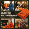 Arcturus Military Wool Blanket - Ember Orange | 4.5 lbs (64" x 88")