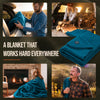 Arcturus Military Wool Blanket - Lagoon Blue | 4.5 lbs (64" x 88")