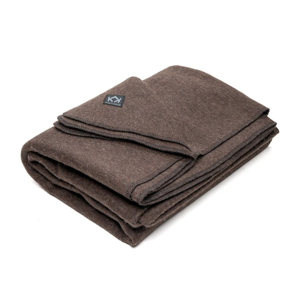 Arcturus Military Wool Blanket - Chocolate | 4.5 lbs (64