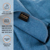Arcturus Bighorn 100% Virgin Wool Blanket - Steel Blue