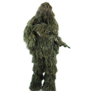 Ghillie Suit 3d Leafy Camo Hunting Suits Woodland Gilly - Temu